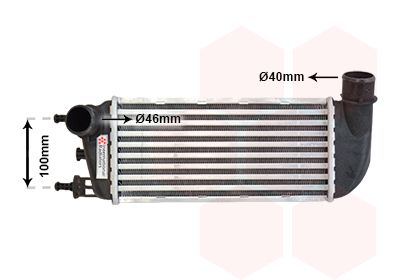 VAN WEZEL Kompressoriõhu radiaator 17004352